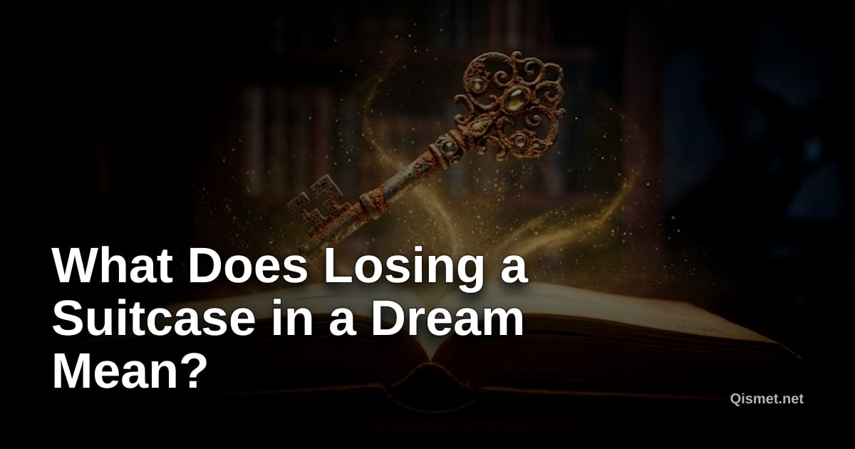 What Does Losing a Suitcase in a Dream Mean?