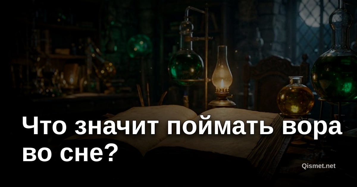 Что значит поймать вора во сне?