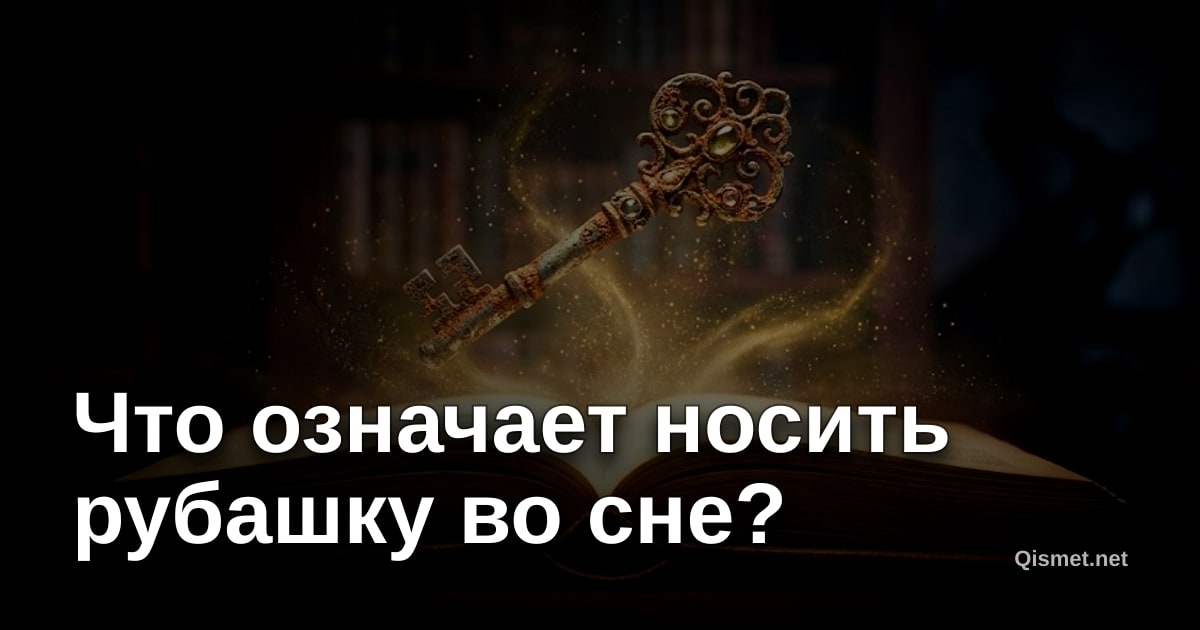 Что означает носить рубашку во сне?