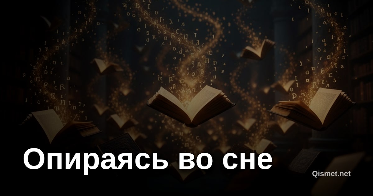 Опираясь во сне