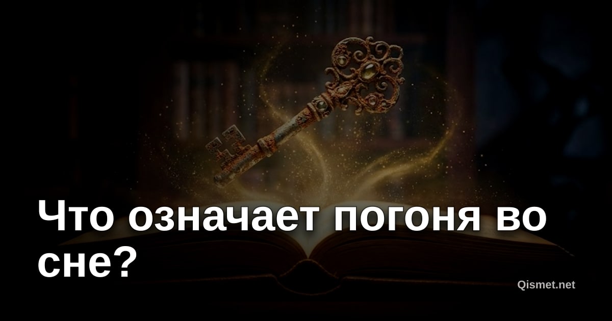 Что означает погоня во сне?