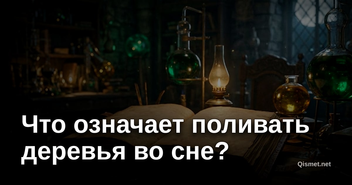 Что означает поливать деревья во сне?