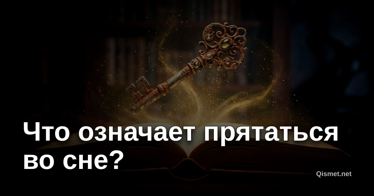 Что означает прятаться во сне?