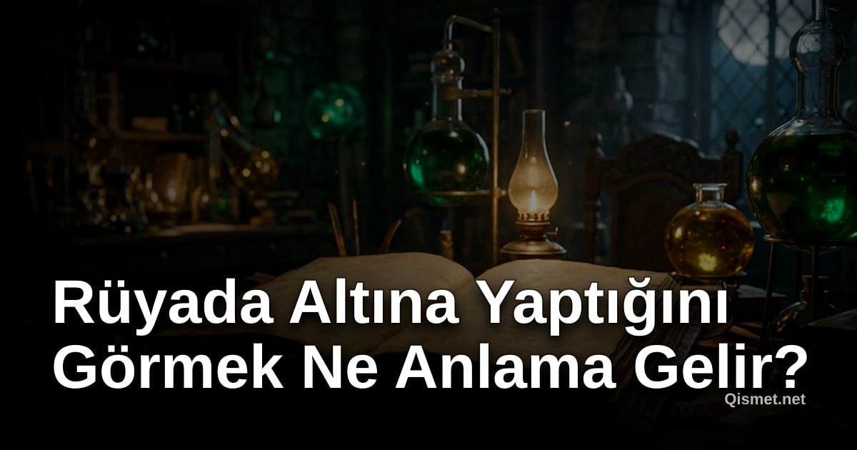 Rüyada Altına Yaptığını Görmek Ne Anlama Gelir?