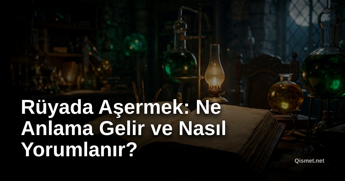 Rüyada Aşermek: Ne Anlama Gelir ve Nasıl Yorumlanır?