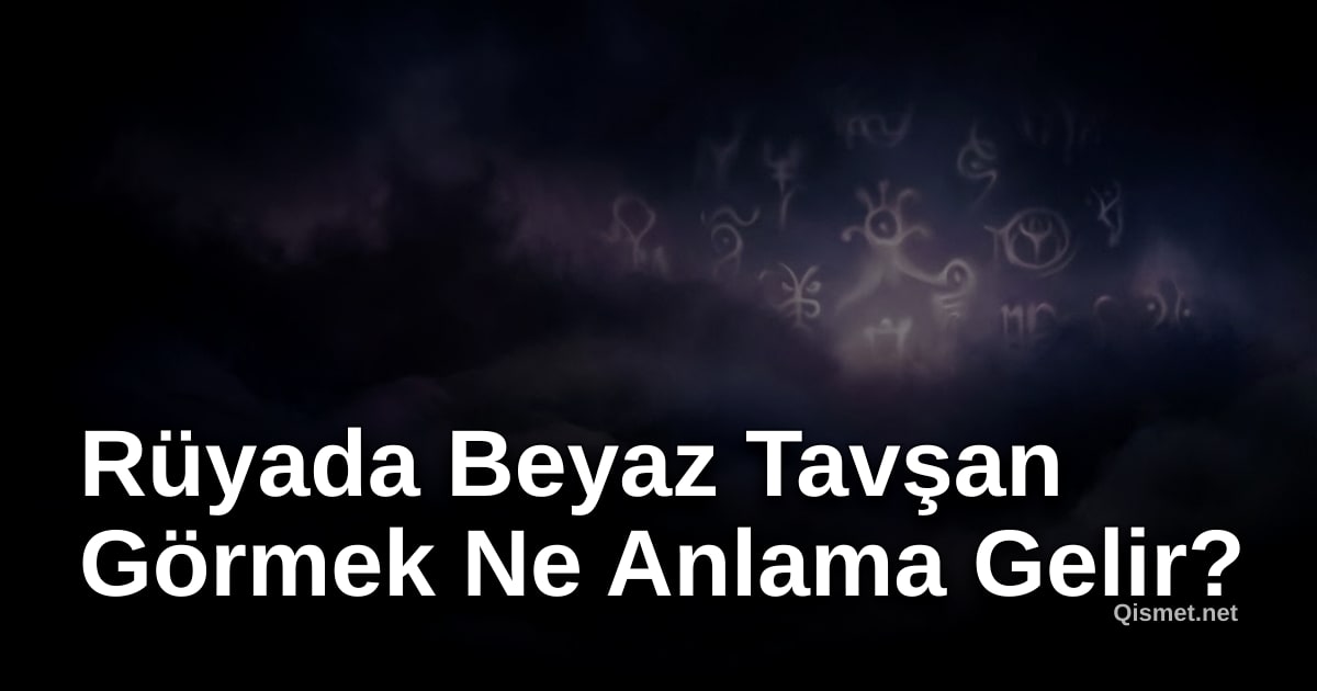 Rüyada Beyaz Tavşan Görmek Ne Anlama Gelir?