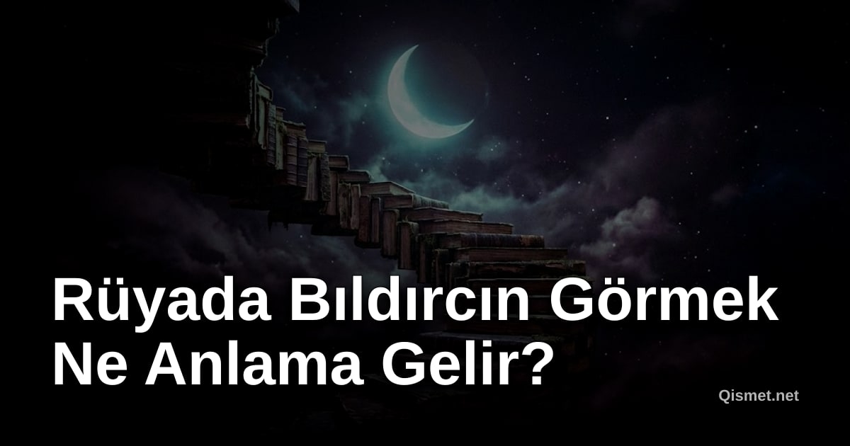 Rüyada Bıldırcın Görmek Ne Anlama Gelir?