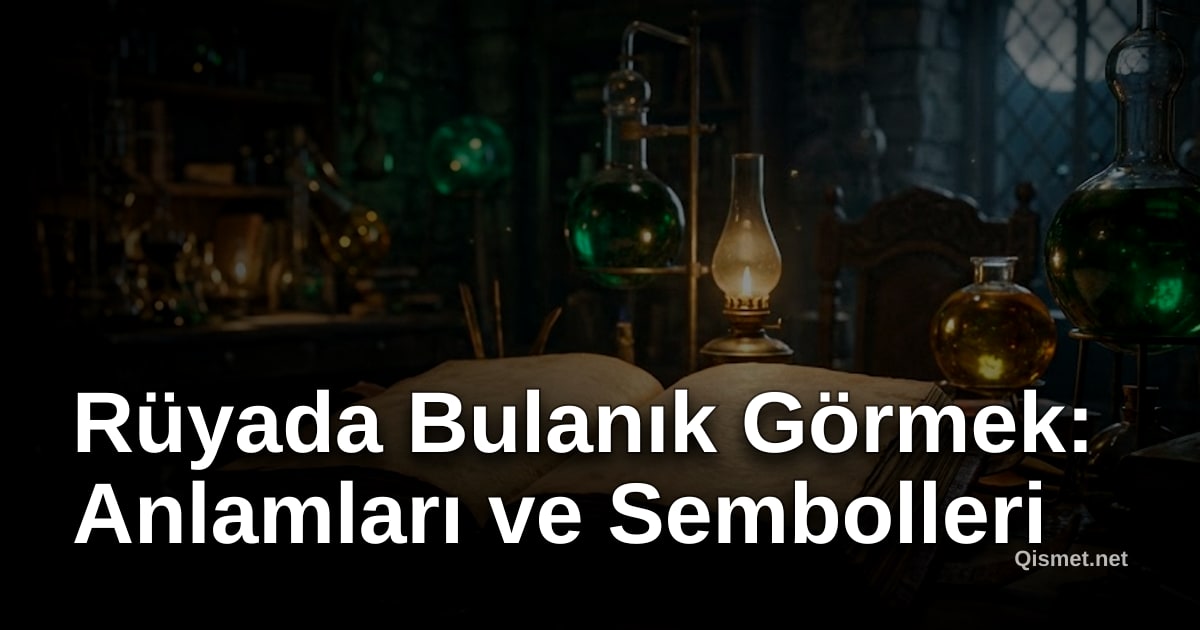 Rüyada Bulanık Görmek: Anlamları ve Sembolleri
