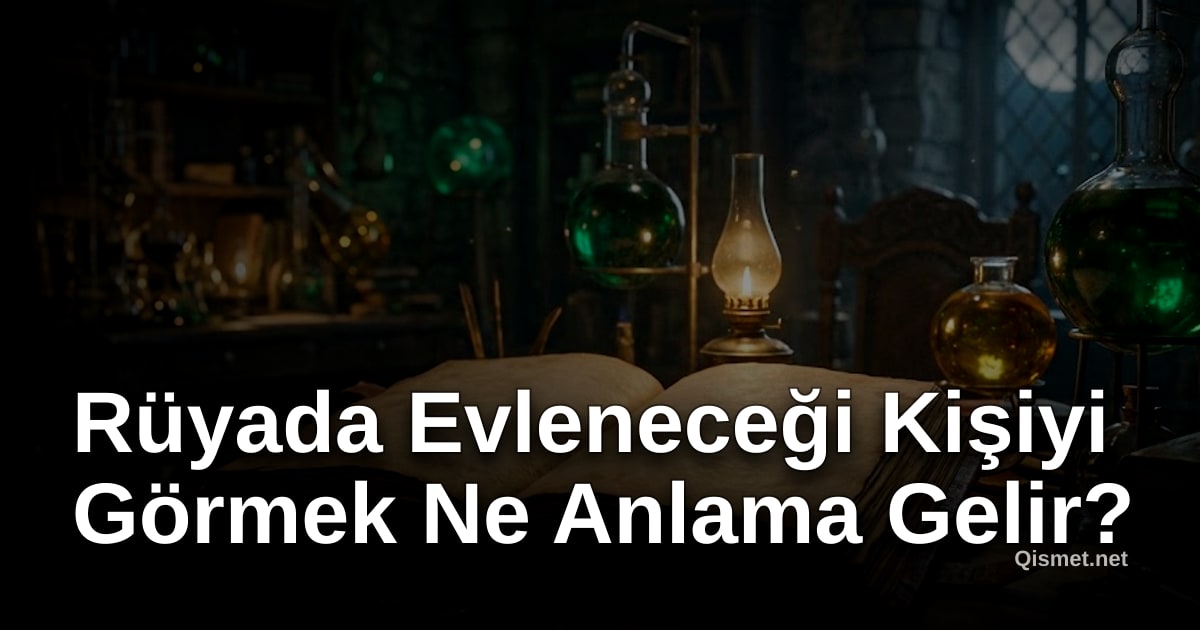Rüyada Evleneceği Kişiyi Görmek Ne Anlama Gelir?
