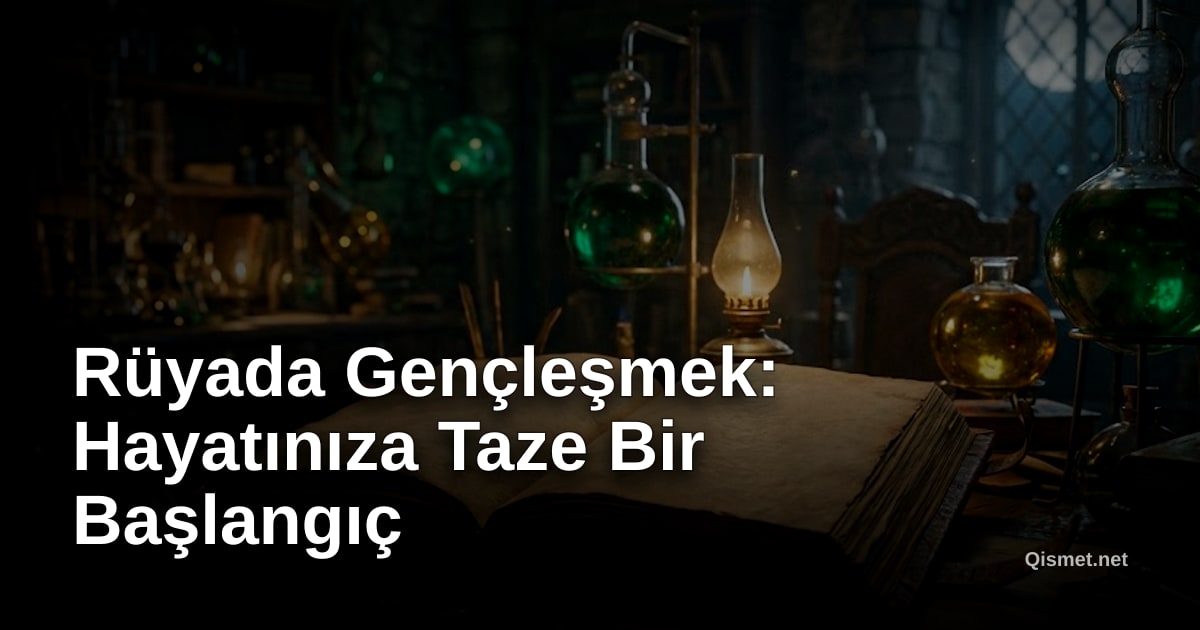 Rüyada Gençleşmek: Hayatınıza Taze Bir Başlangıç