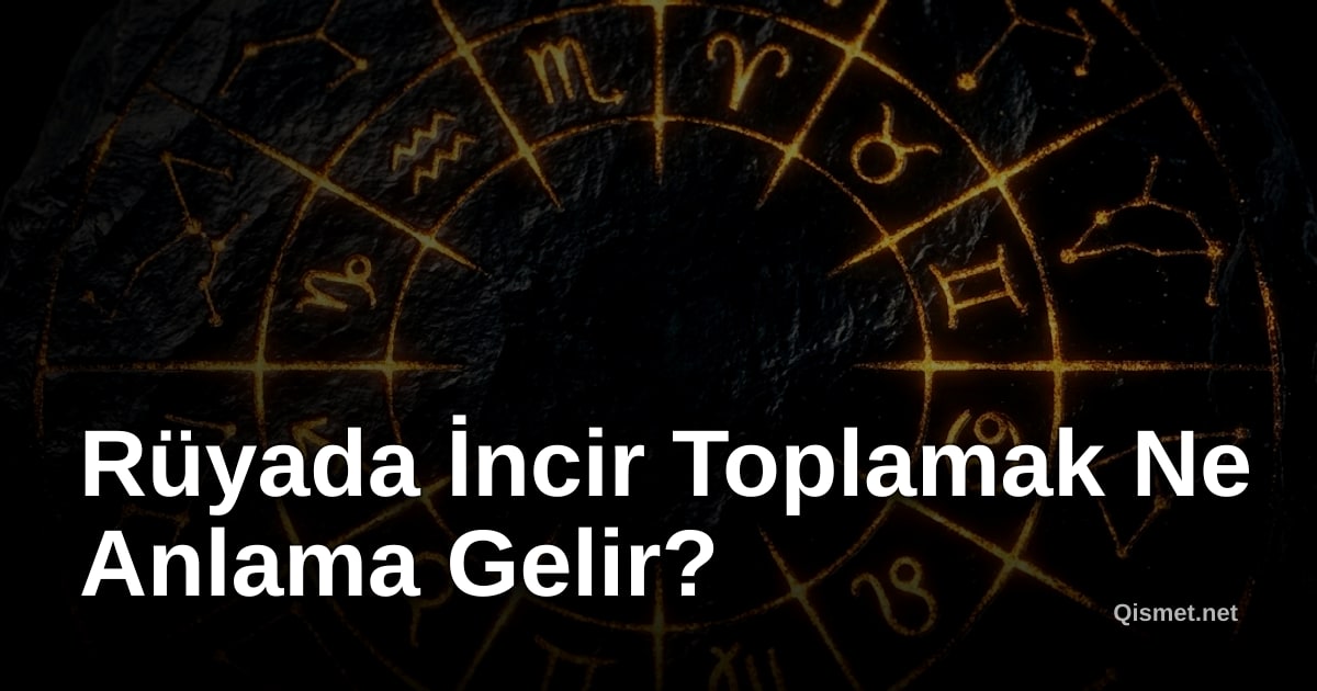 Rüyada İncir Toplamak Ne Anlama Gelir?