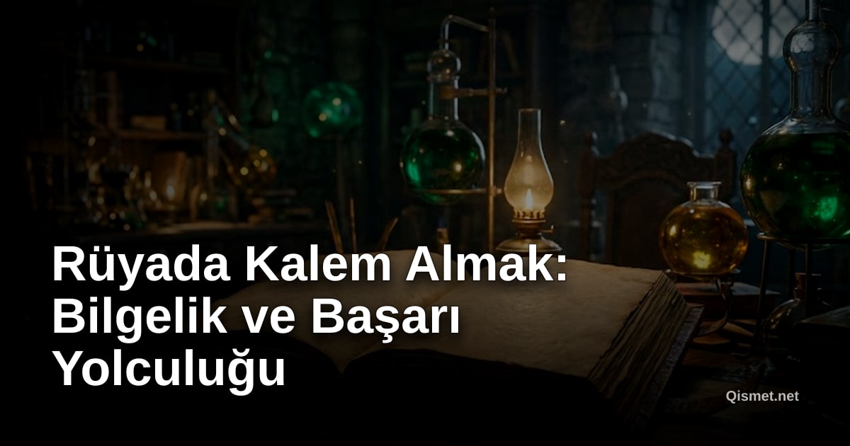 Rüyada Kalem Almak: Bilgelik ve Başarı Yolculuğu