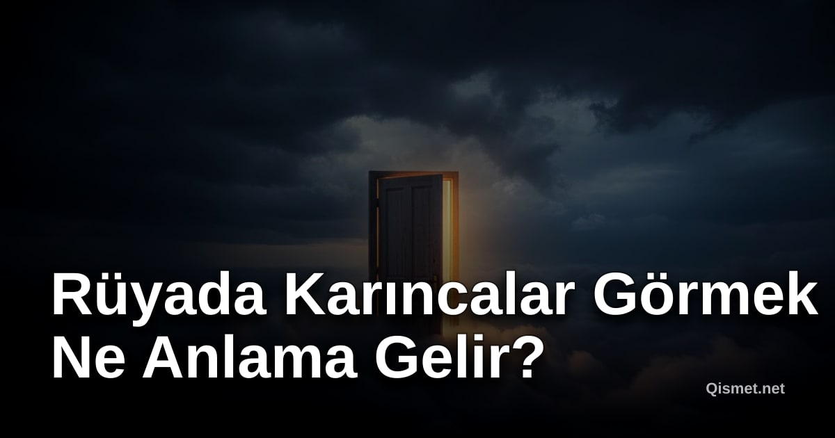 Rüyada Karıncalar Görmek Ne Anlama Gelir?