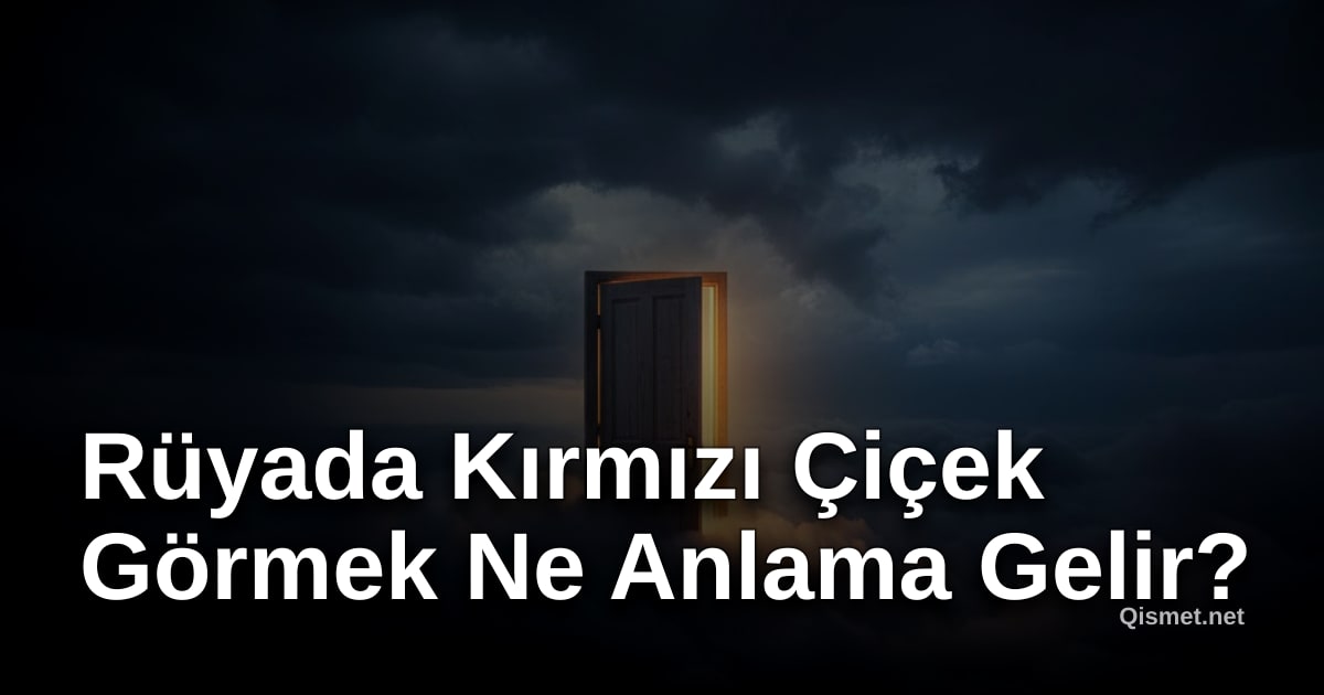 Rüyada Kırmızı Çiçek Görmek Ne Anlama Gelir?