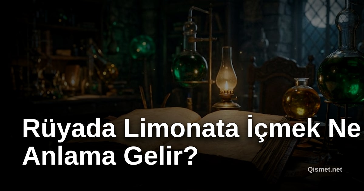 Rüyada Limonata İçmek Ne Anlama Gelir?