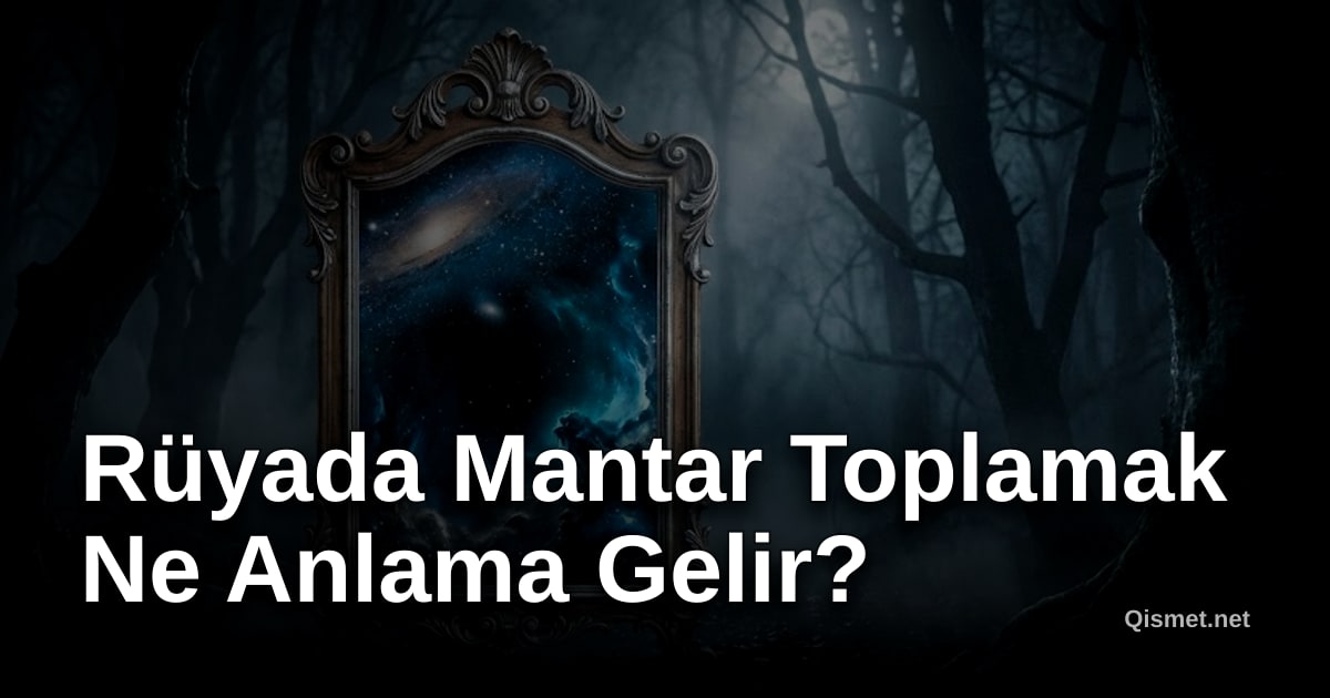Rüyada Mantar Toplamak Ne Anlama Gelir?
