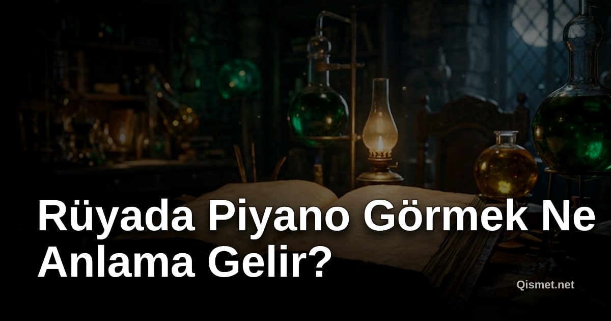 Rüyada Piyano Görmek Ne Anlama Gelir?