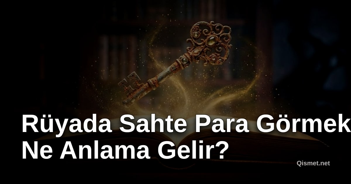Rüyada Sahte Para Görmek Ne Anlama Gelir?