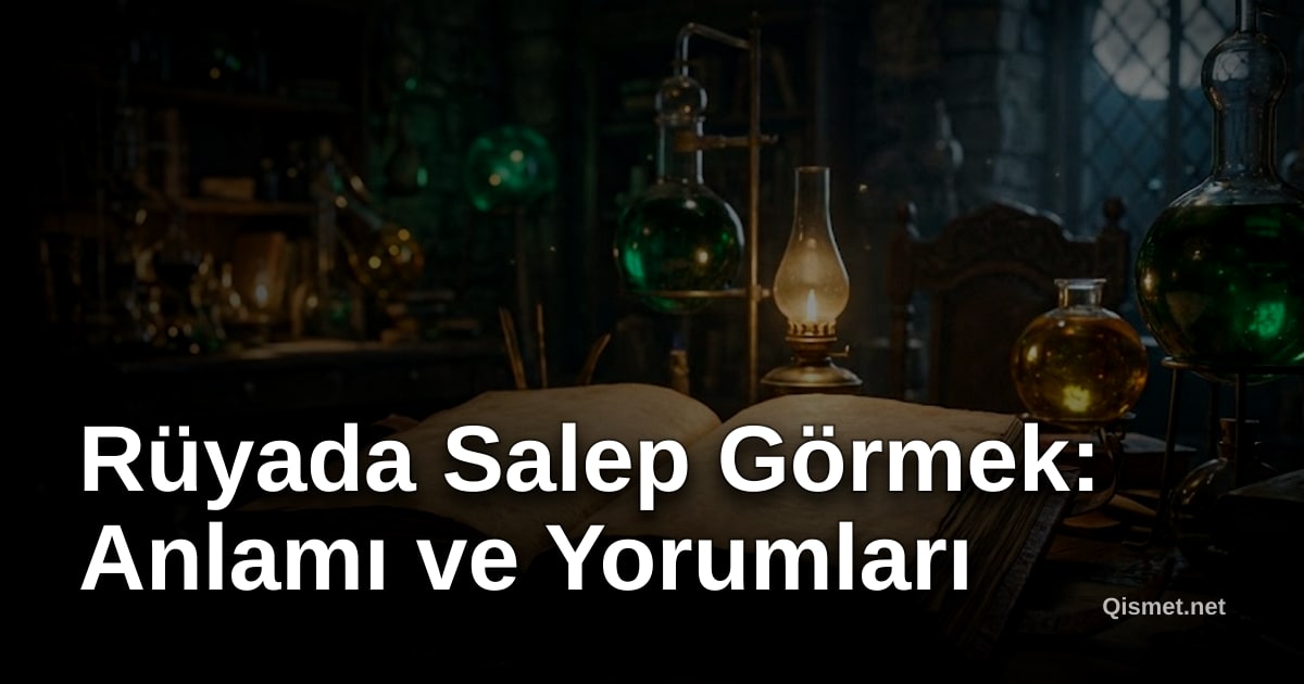 Rüyada Salep Görmek: Anlamı ve Yorumları