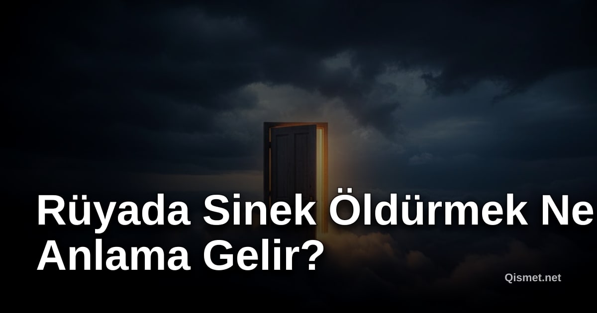 Rüyada Sinek Öldürmek Ne Anlama Gelir?