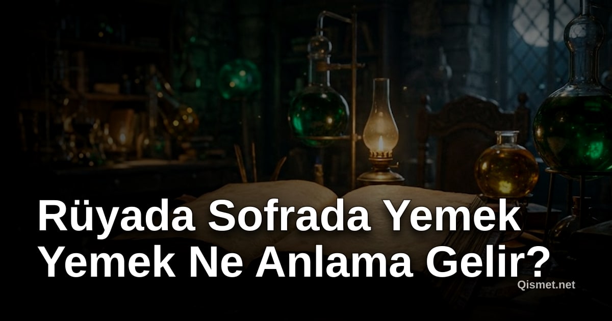 Rüyada Sofrada Yemek Yemek Ne Anlama Gelir?