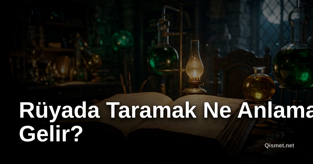 Rüyada Taramak Ne Anlama Gelir?