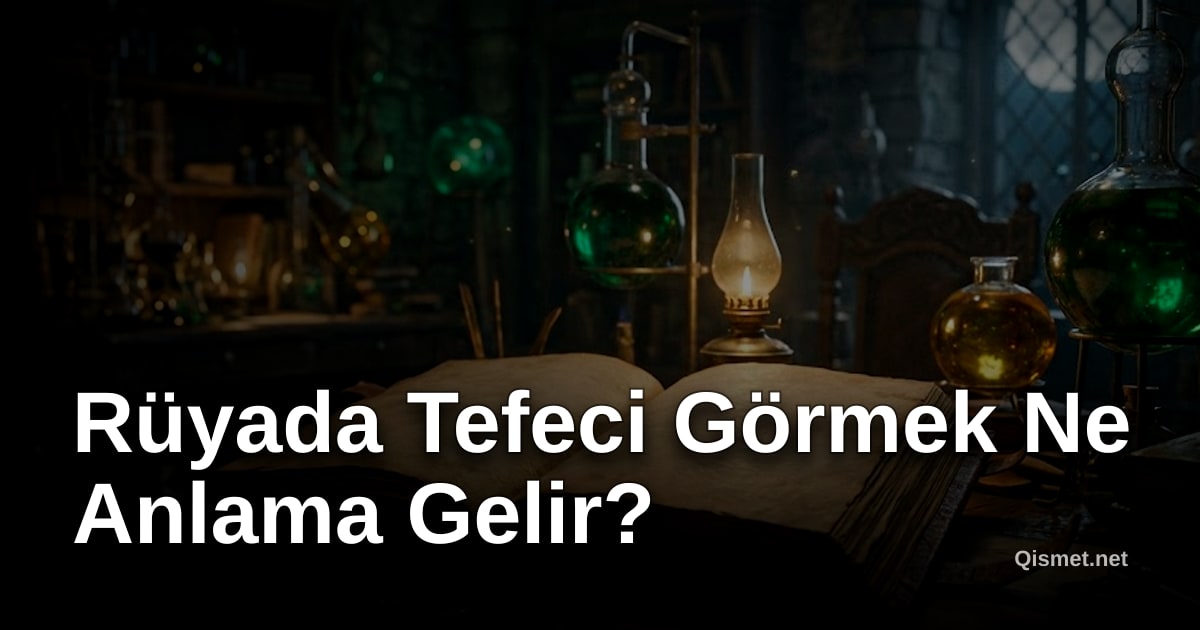 Rüyada Tefeci Görmek Ne Anlama Gelir?