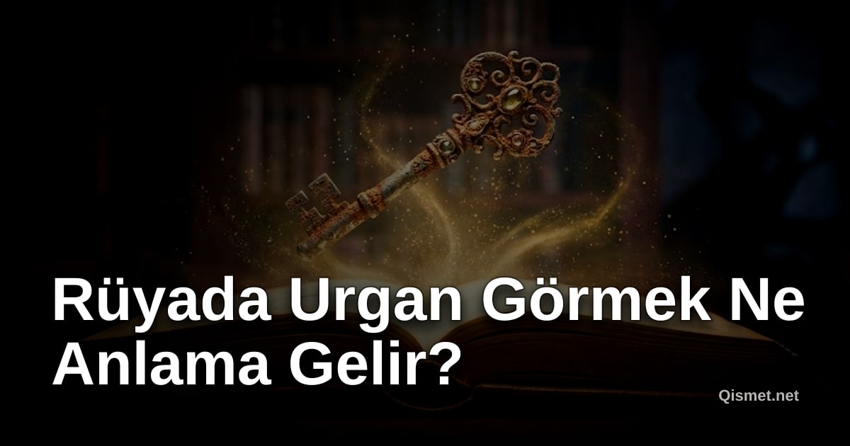 Rüyada Urgan Görmek Ne Anlama Gelir?