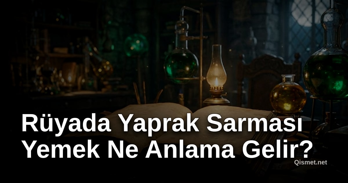 Rüyada Yaprak Sarması Yemek Ne Anlama Gelir?