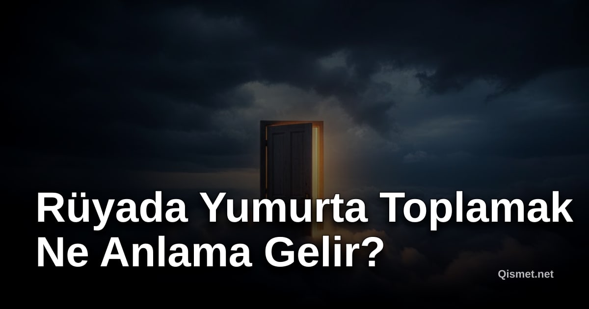 Rüyada Yumurta Toplamak Ne Anlama Gelir?
