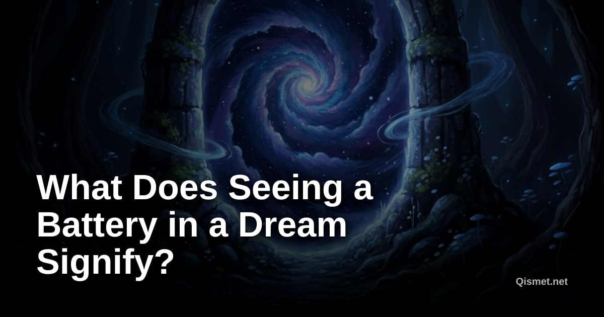 What Does Seeing a Battery in a Dream Signify?