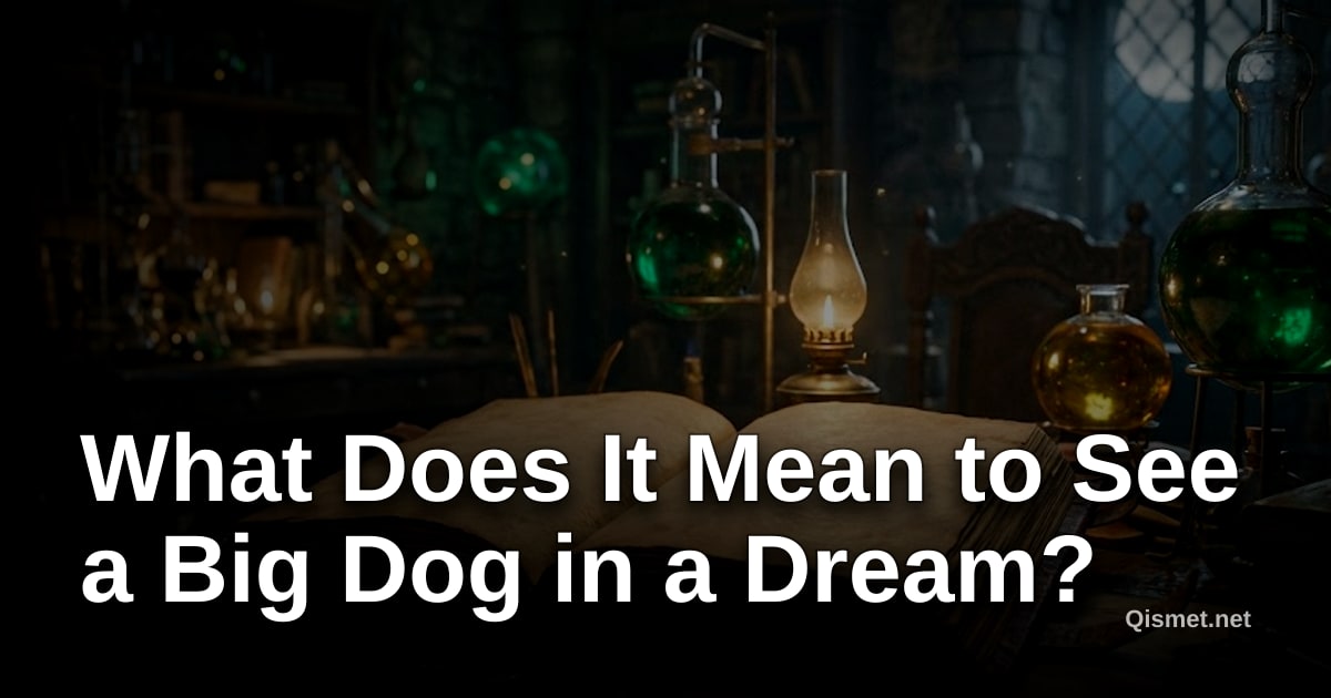 What Does It Mean to See a Big Dog in a Dream?
