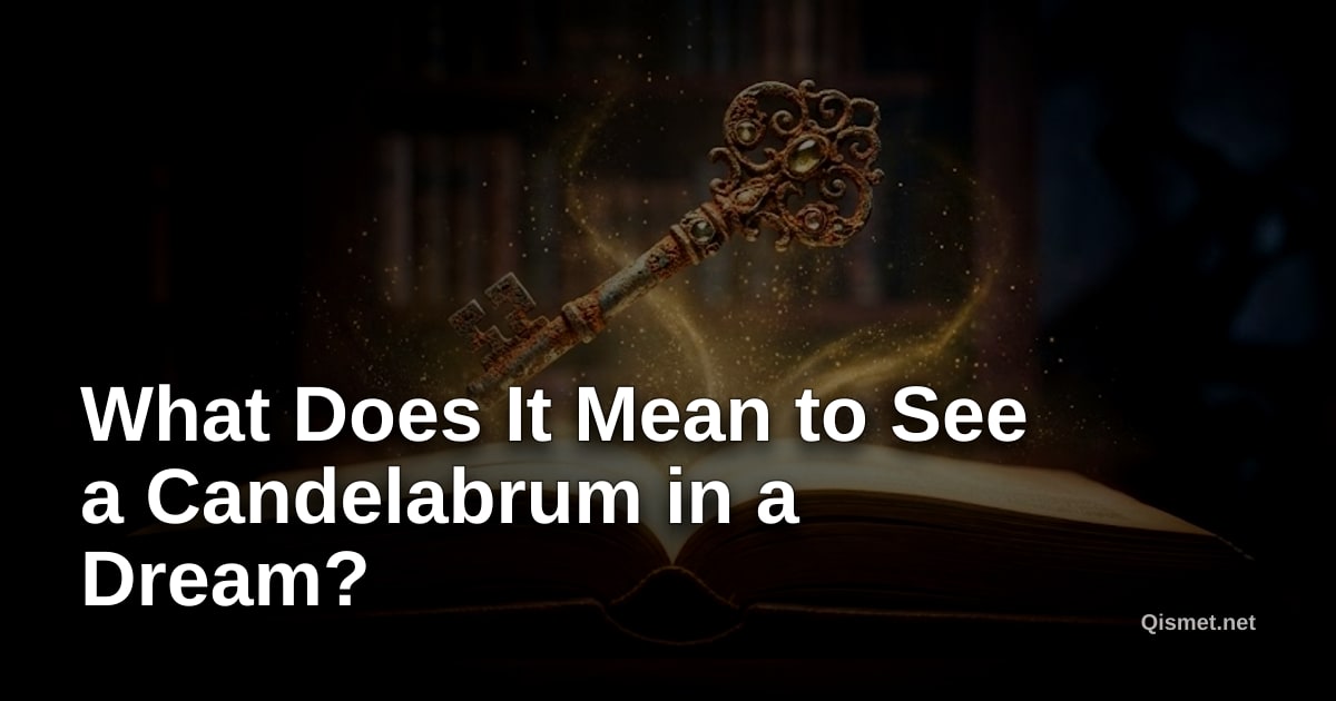 What Does It Mean to See a Candelabrum in a Dream?