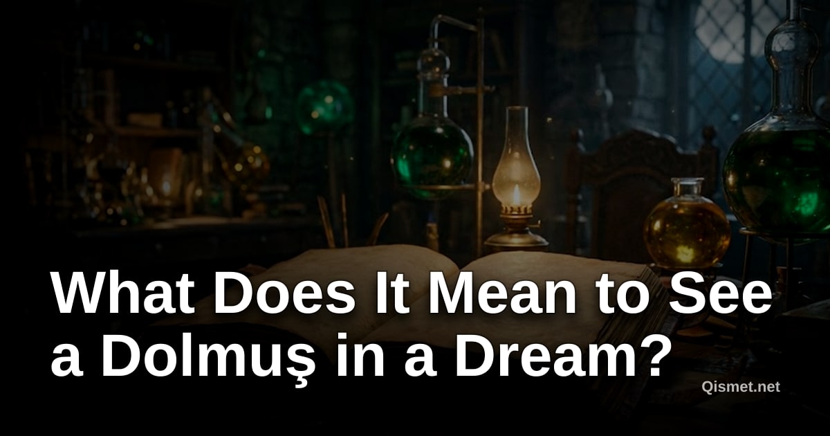 What Does It Mean to See a Dolmuş in a Dream?