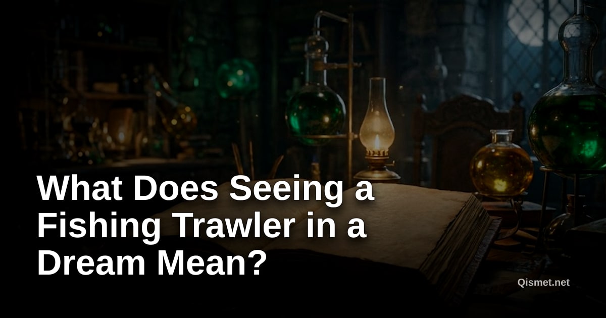 What Does Seeing a Fishing Trawler in a Dream Mean?