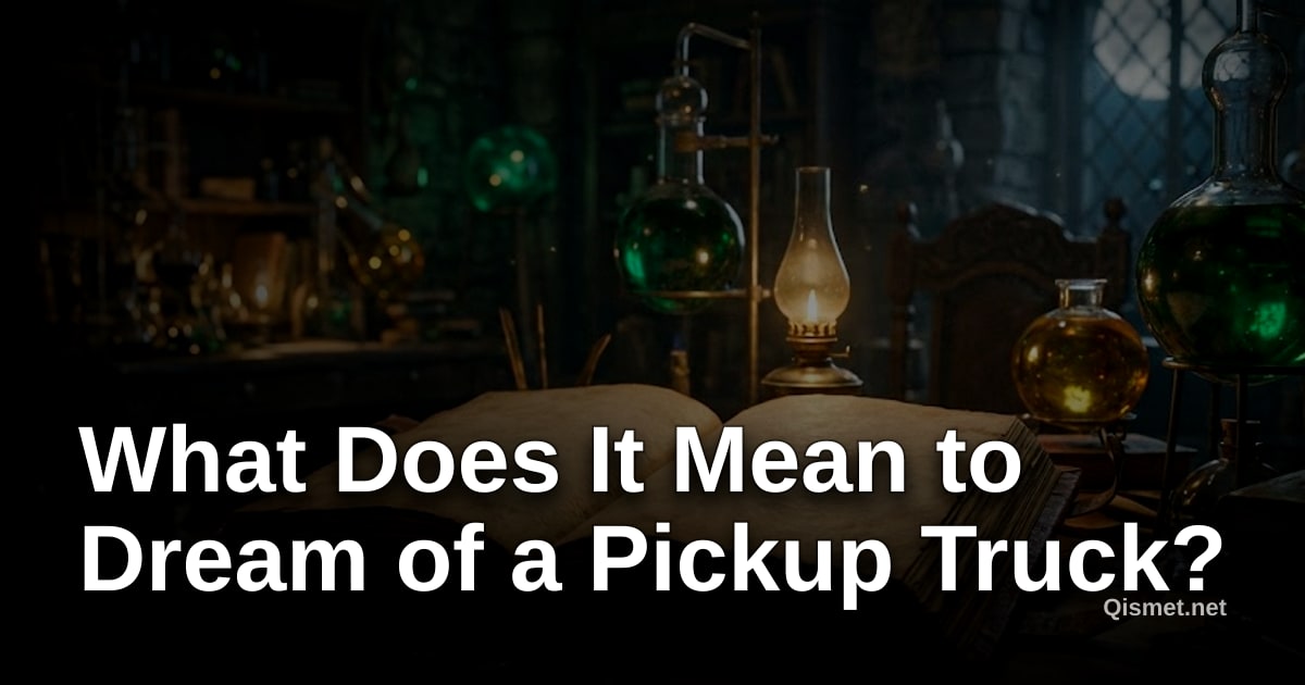 What Does It Mean to Dream of a Pickup Truck?