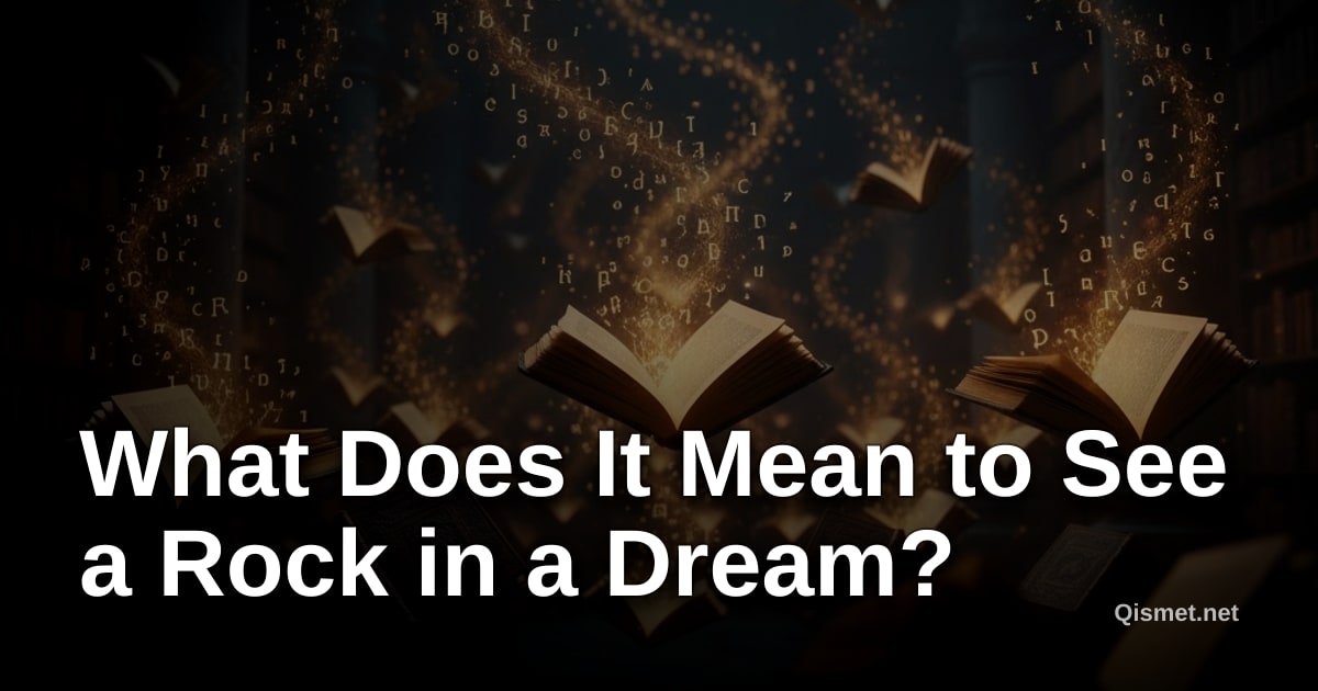 What Does It Mean to See a Rock in a Dream?