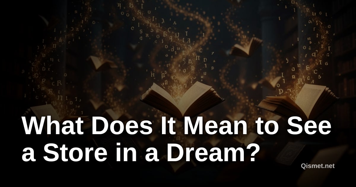 What Does It Mean to See a Store in a Dream?