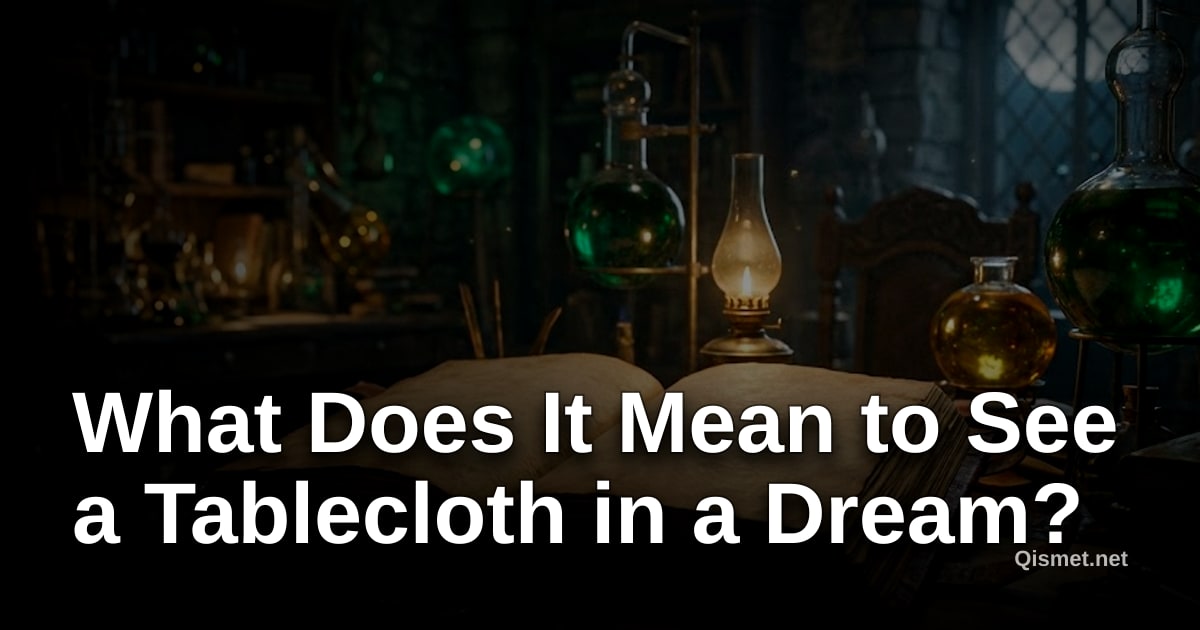 What Does It Mean to See a Tablecloth in a Dream?