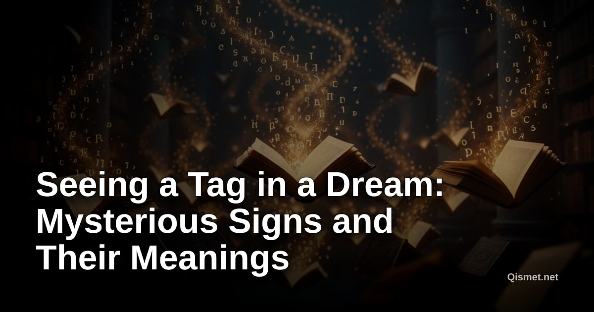Seeing a Tag in a Dream: Mysterious Signs and Their Meanings