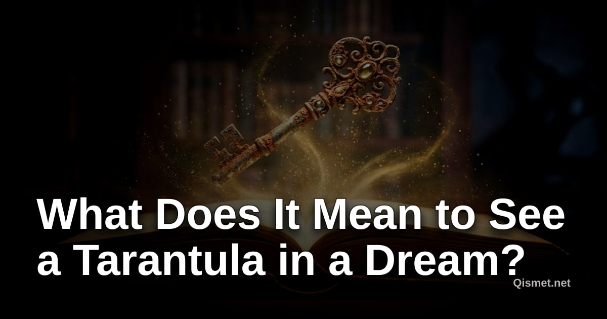 What Does It Mean to See a Tarantula in a Dream?