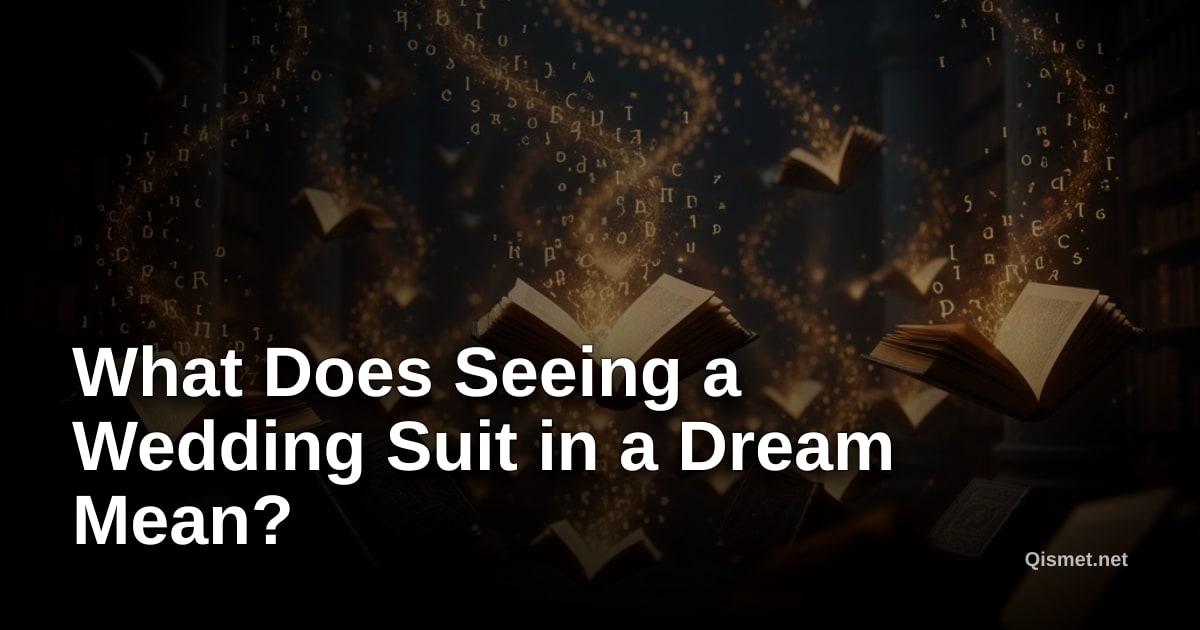 What Does Seeing a Wedding Suit in a Dream Mean?