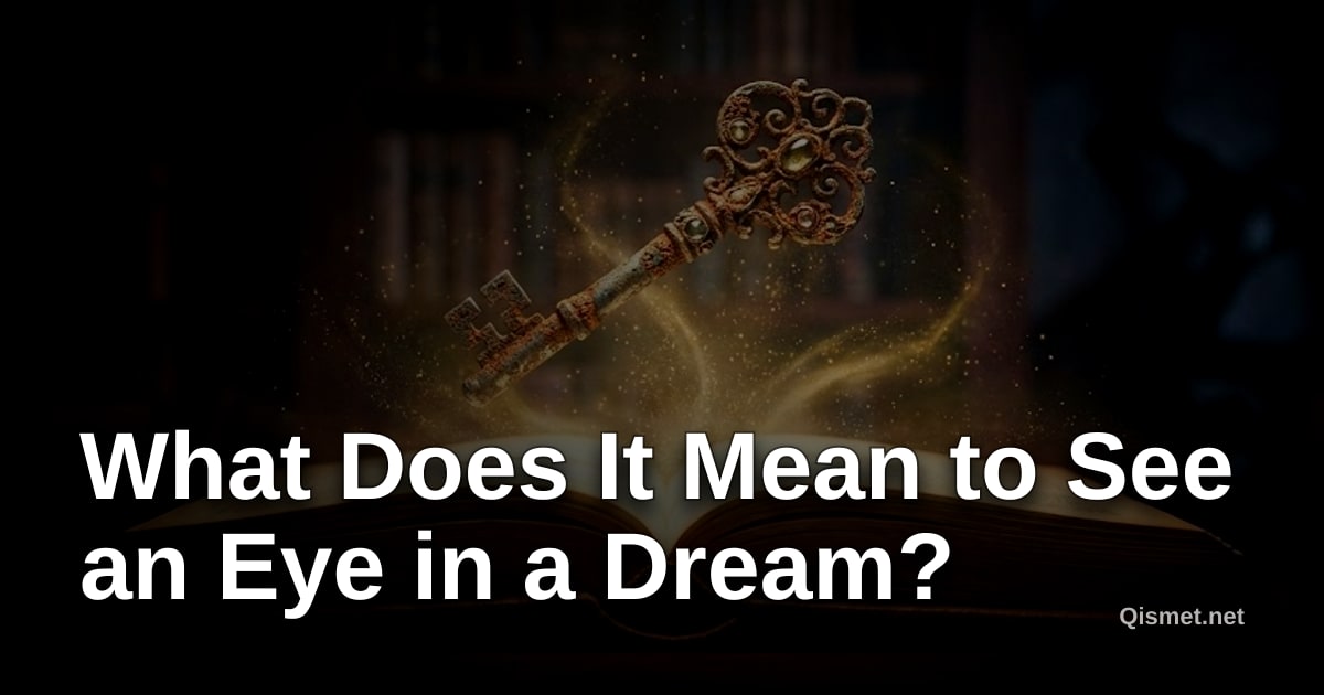What Does It Mean to See an Eye in a Dream?