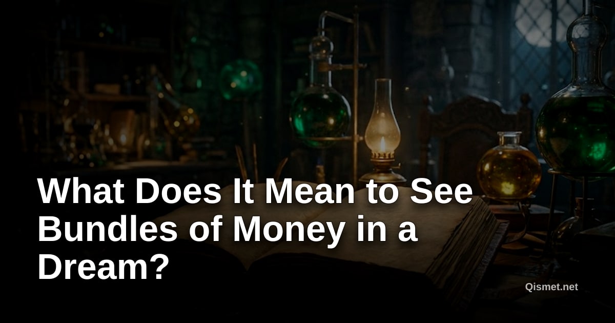 What Does It Mean to See Bundles of Money in a Dream?