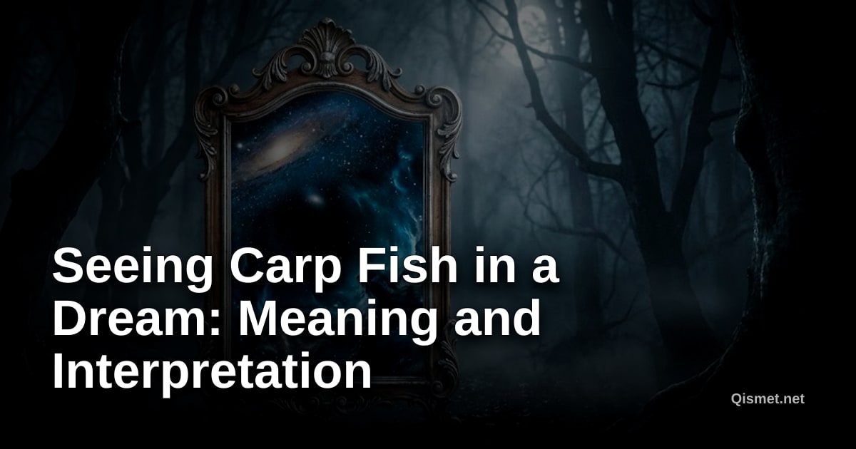 Seeing Carp Fish in a Dream: Meaning and Interpretation