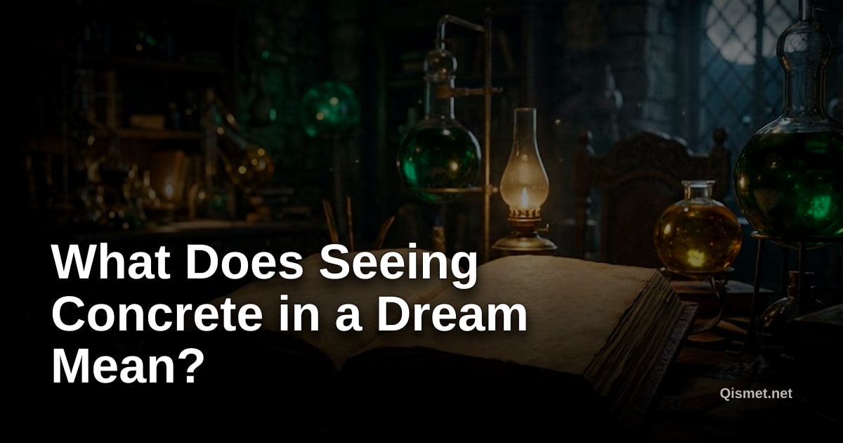 What Does Seeing Concrete in a Dream Mean?