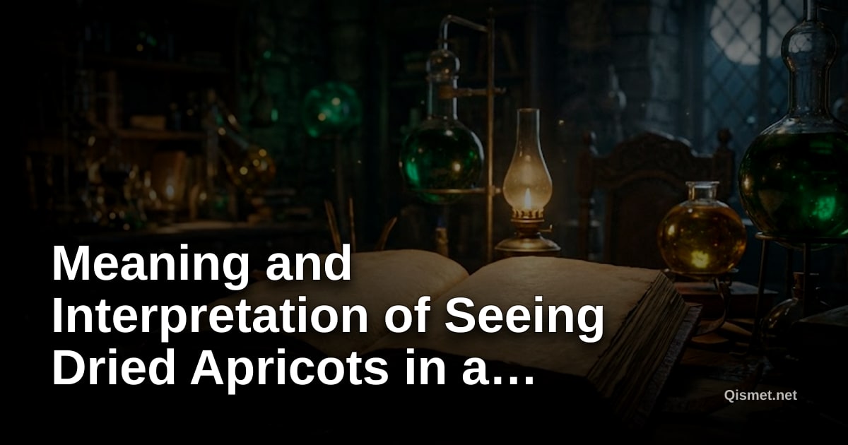 Meaning and Interpretation of Seeing Dried Apricots in a Dream