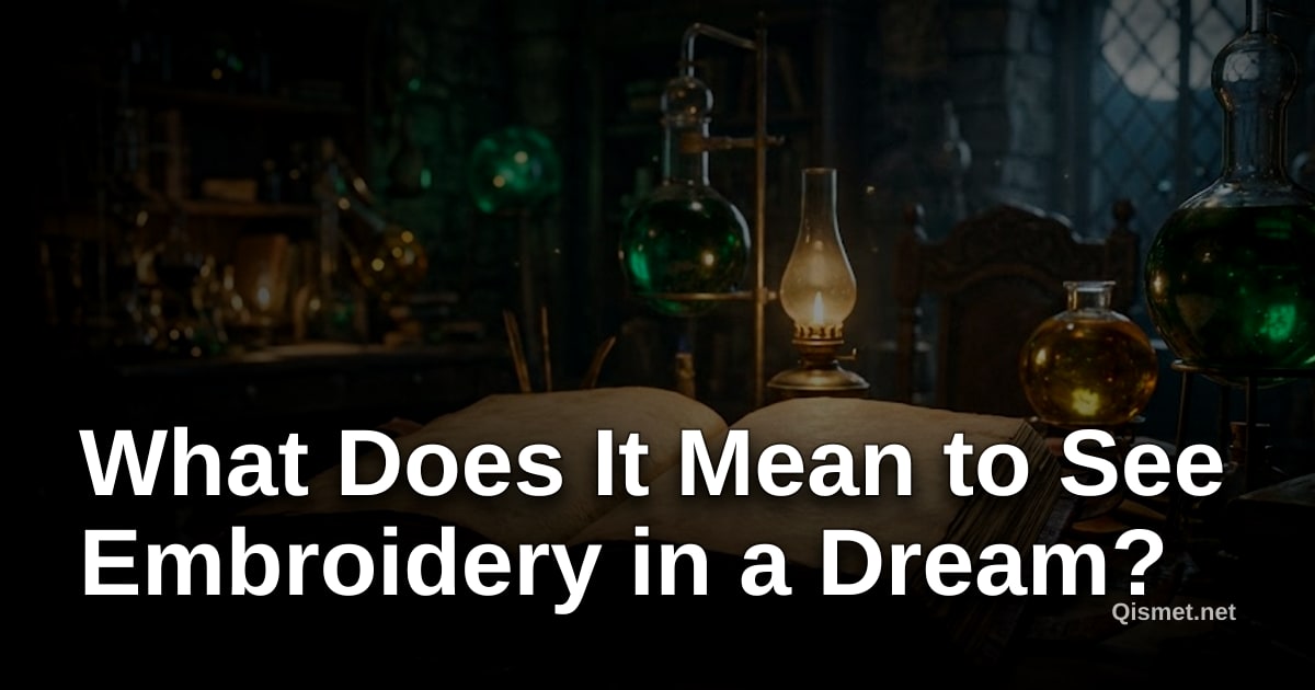 What Does It Mean to See Embroidery in a Dream?