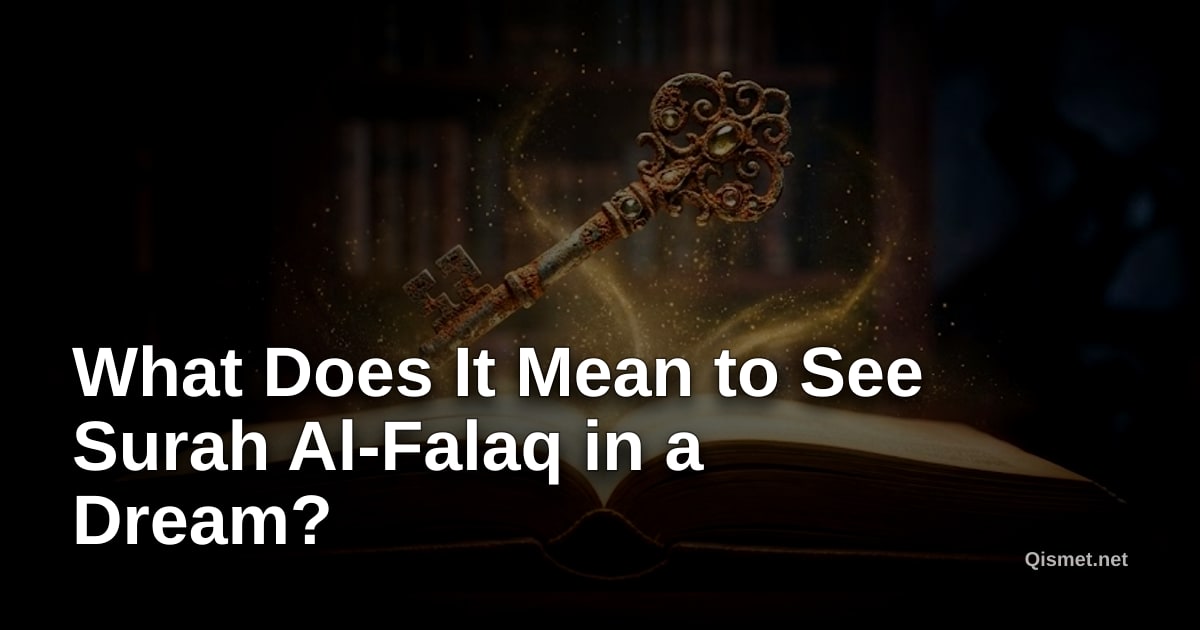 What Does It Mean to See Surah Al-Falaq in a Dream?