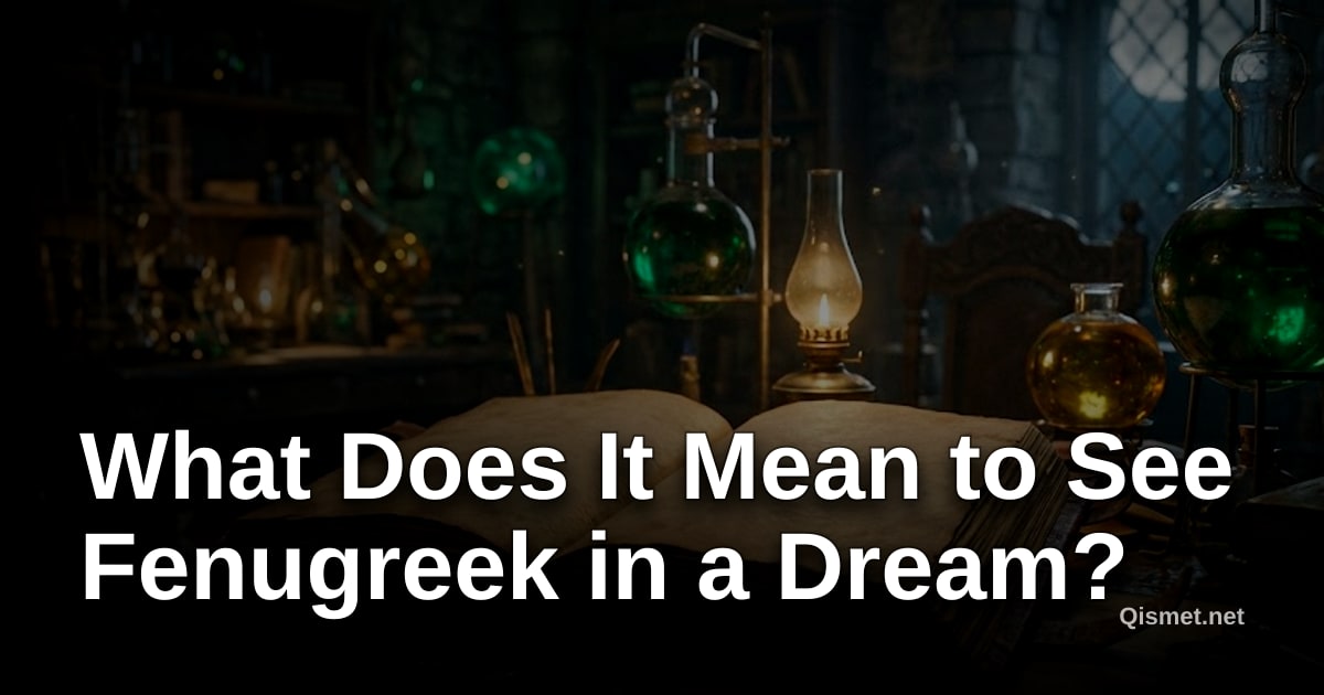What Does It Mean to See Fenugreek in a Dream?